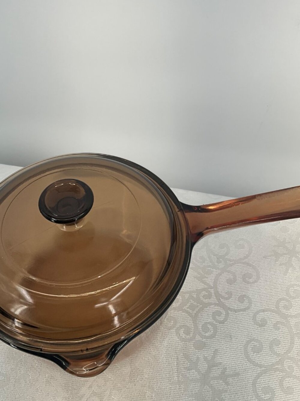 Corning Visions 1L Amber Glass Saucepan With Lid - Picture 2 of 5